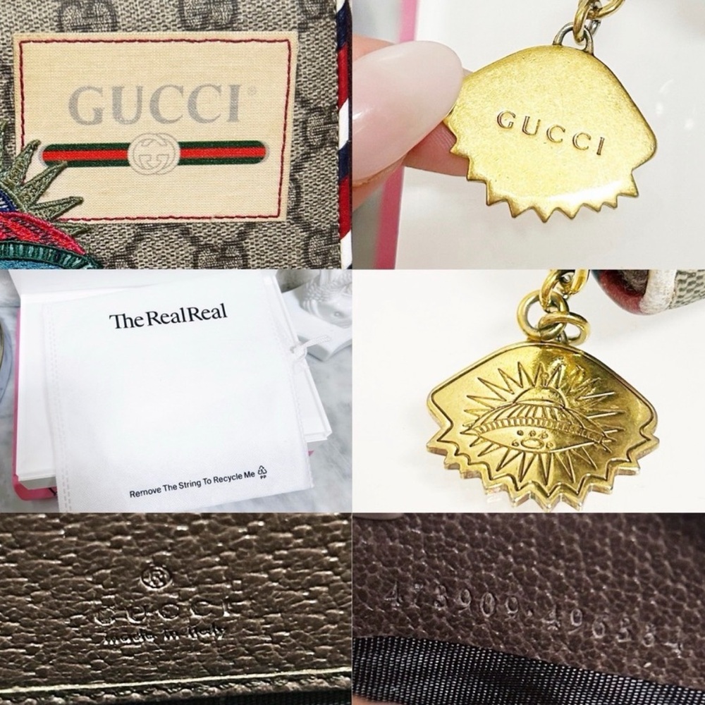 LE Gucci Multicolor Wallet Embroidered UFO Tiger - Picture 11 of 11